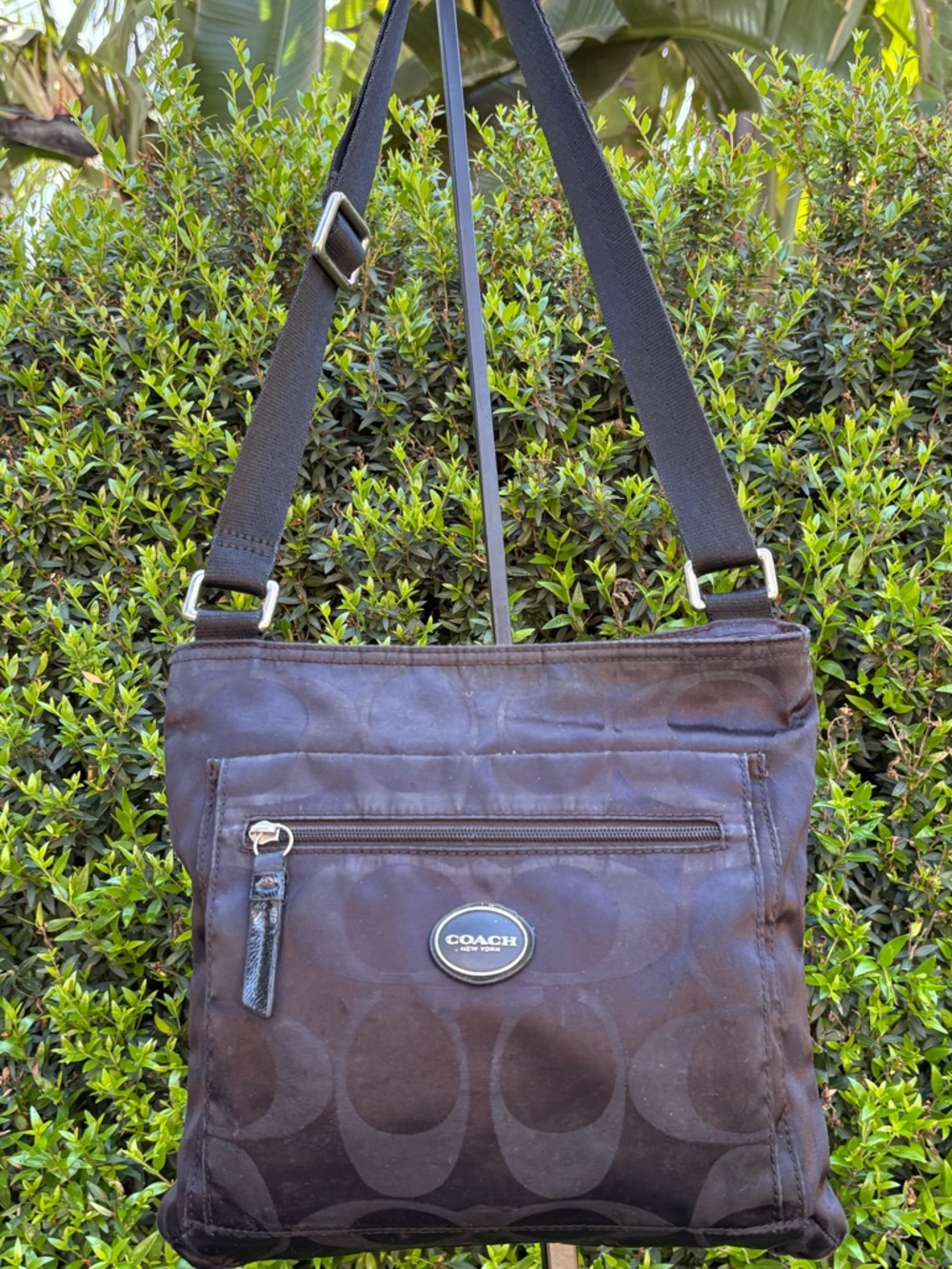 Coach Signature Nylon File Bag